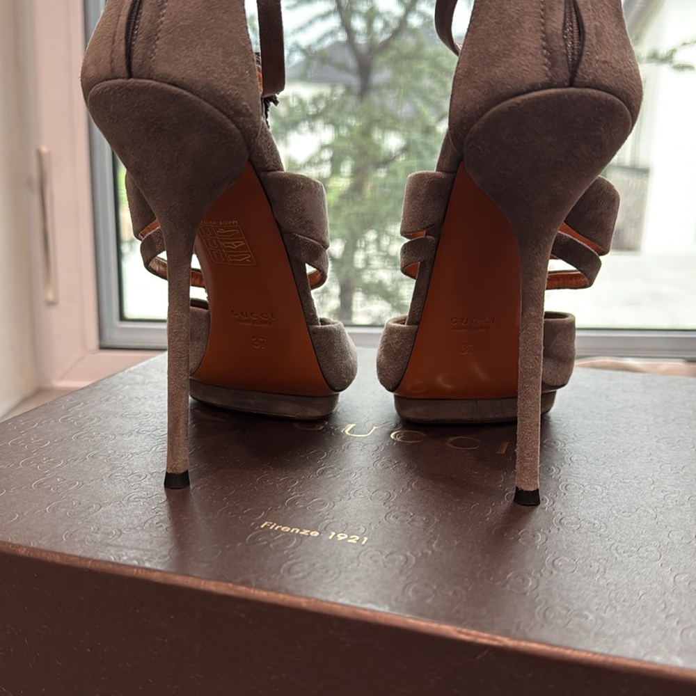Gucci Gray High Heel Shoes - Picture 8 of 9